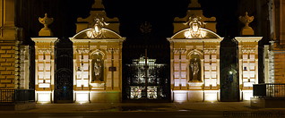 16 University gate at night