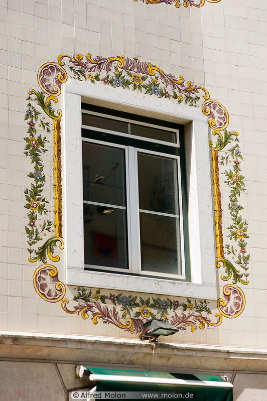 20 Window decorated with azulejos