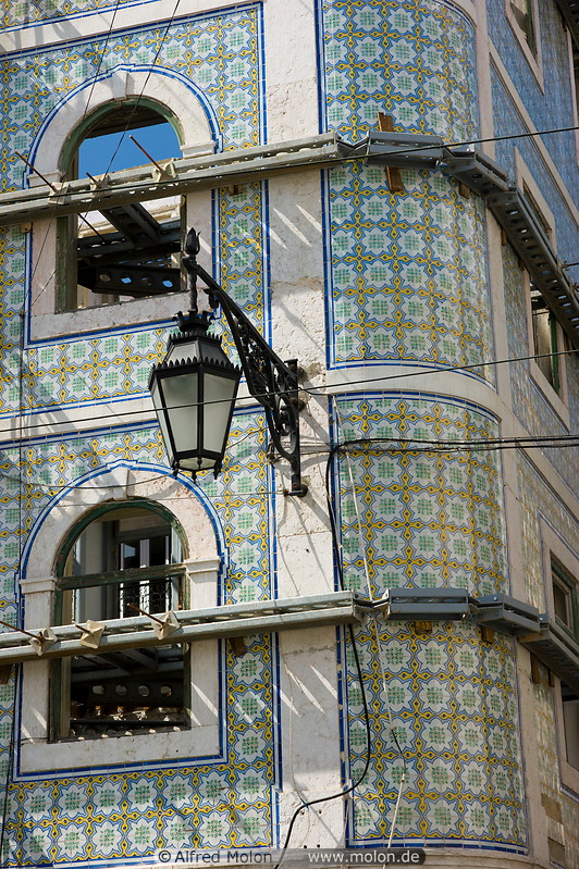 21 Building facade decorated with azulejos