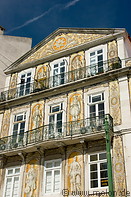 12 Painted azulejos on building facade