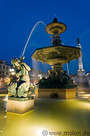 22 Bronze fountain at night