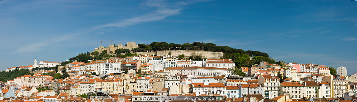 02 Panoramic view of Alfama quarter with Sao Jorge castle