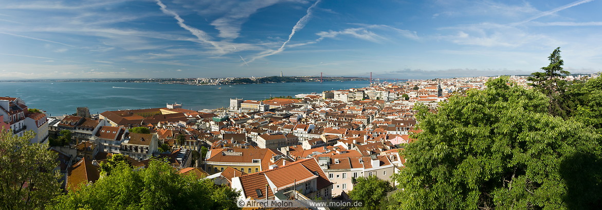 09 Panoramic view of central Lisbon and Tagus river
