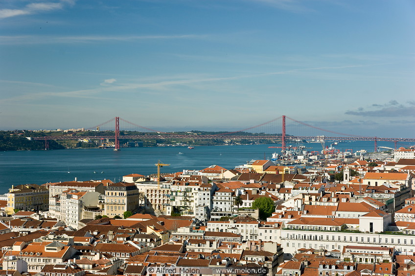 12 View of Tagus river and 25 Abril bridge