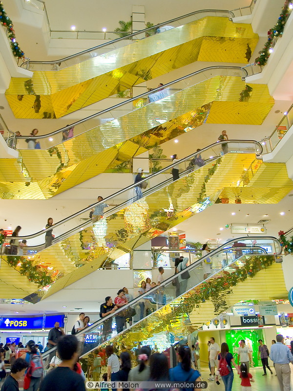 11 Golden escalators
