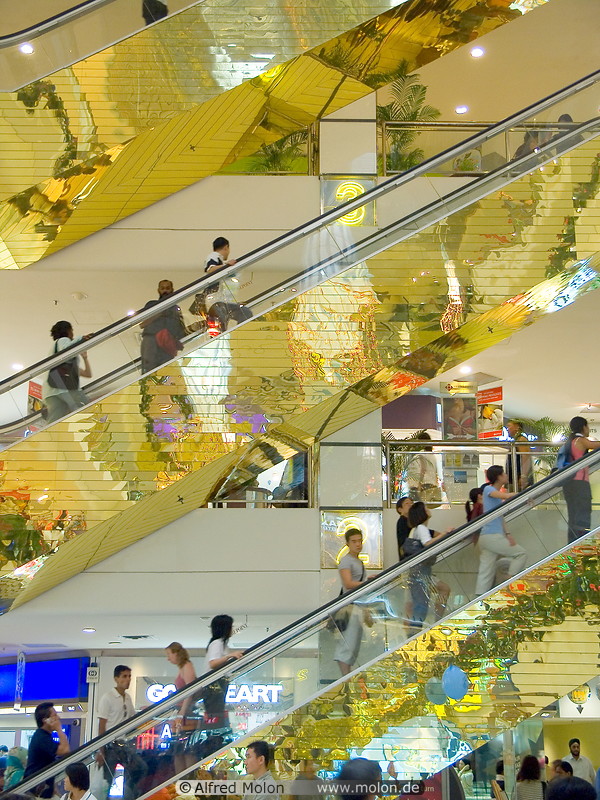 12 Golden escalators