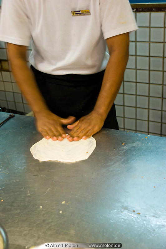 22 Preparing chapati bread