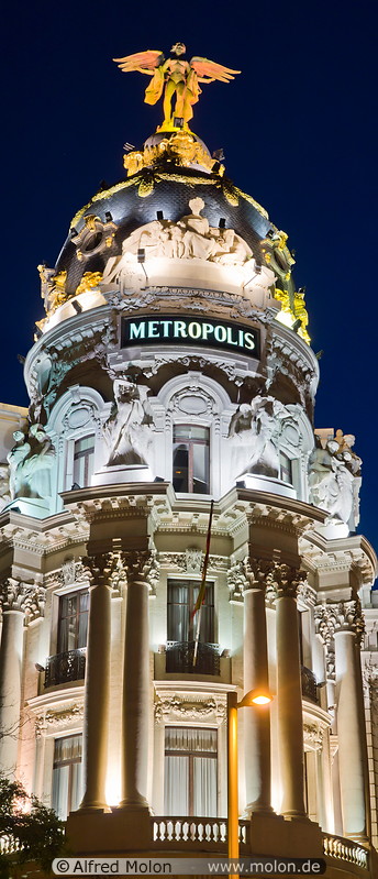 14 Metropolis building at night