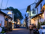 12 Street in Galle fort at night