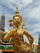 07 Golden Kinnara statue