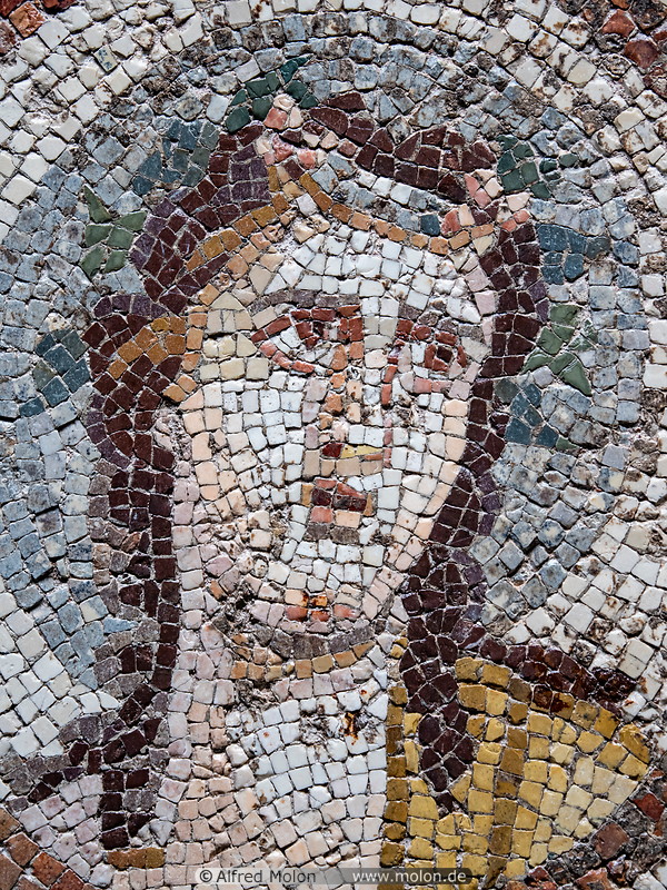21 Dionysus portrait mosaic