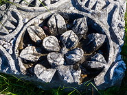 36 Flower stone fragment
