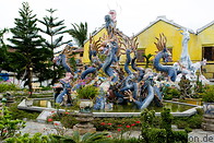 12 Court with blue dragon sculptures and fountain