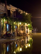15 Street flooded by river at night