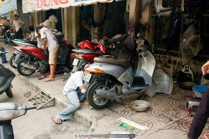 19 Motorbike repair shop